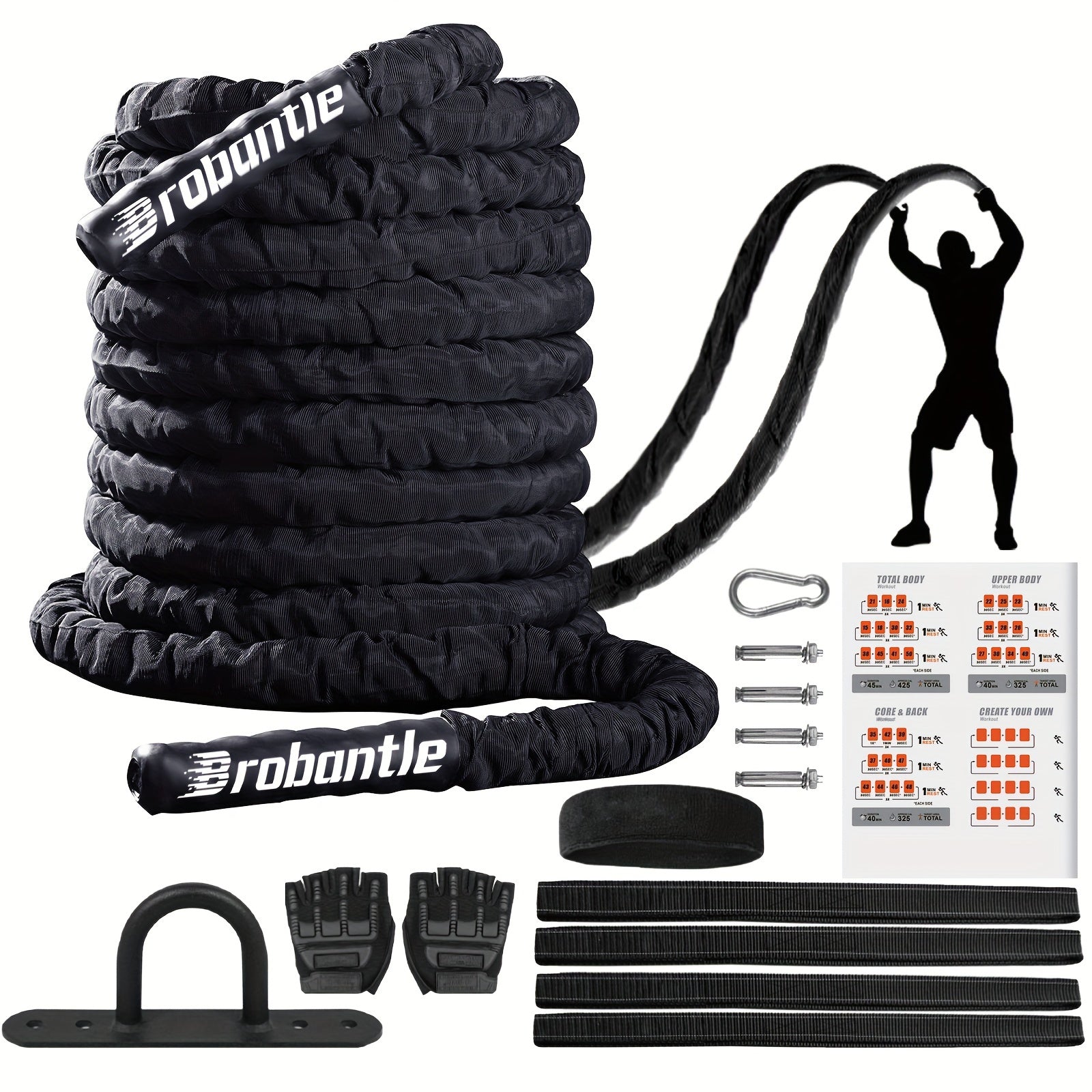 9M Long 32MM Weighted Battle Rope
