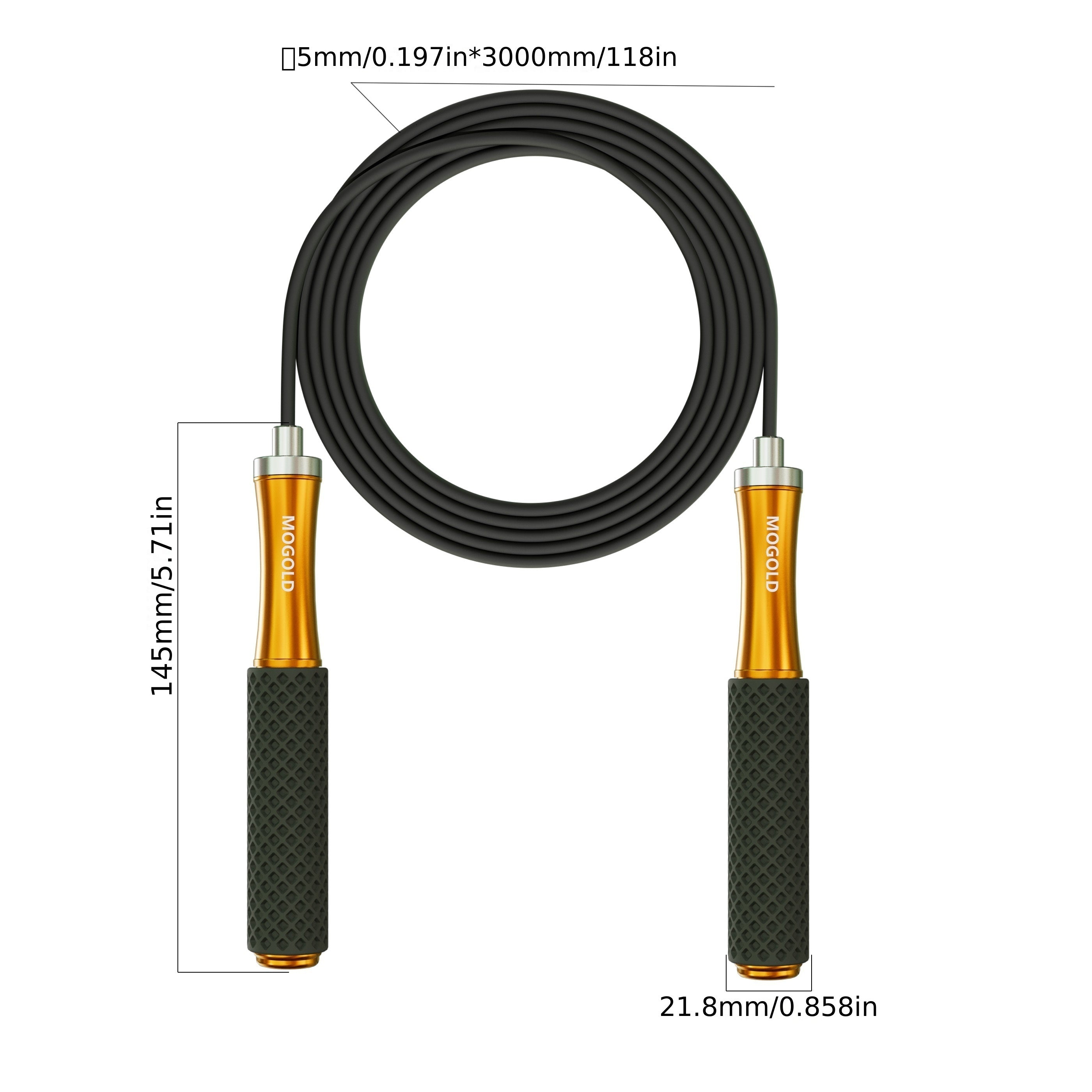 Adjustable Weighted Jump Rope
