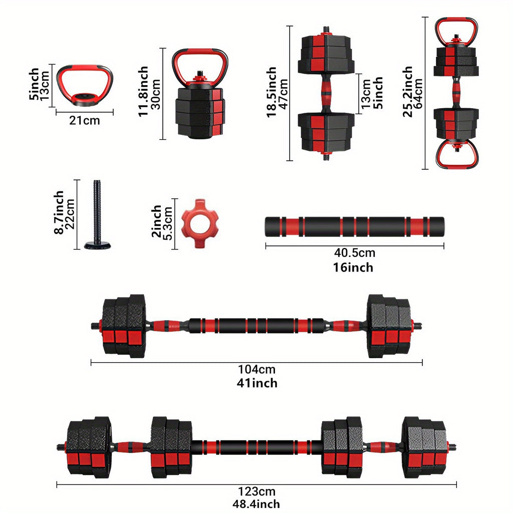 New Totall 44LB Dumbells Pair Gym Weights Dumbbell Body Building Free Weight Set
