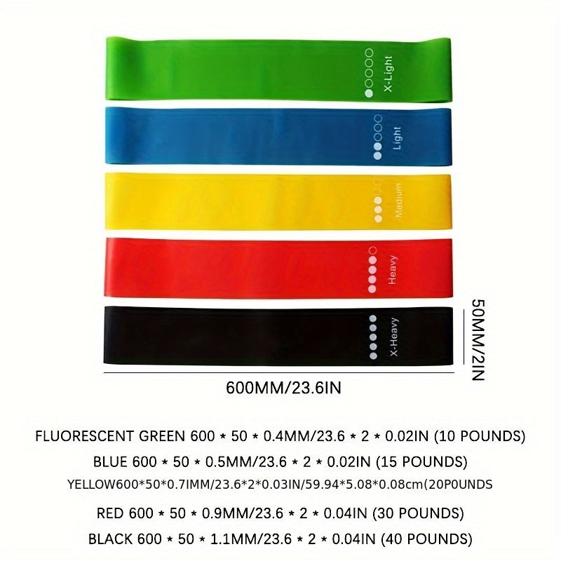 5pcs Resistance Bands