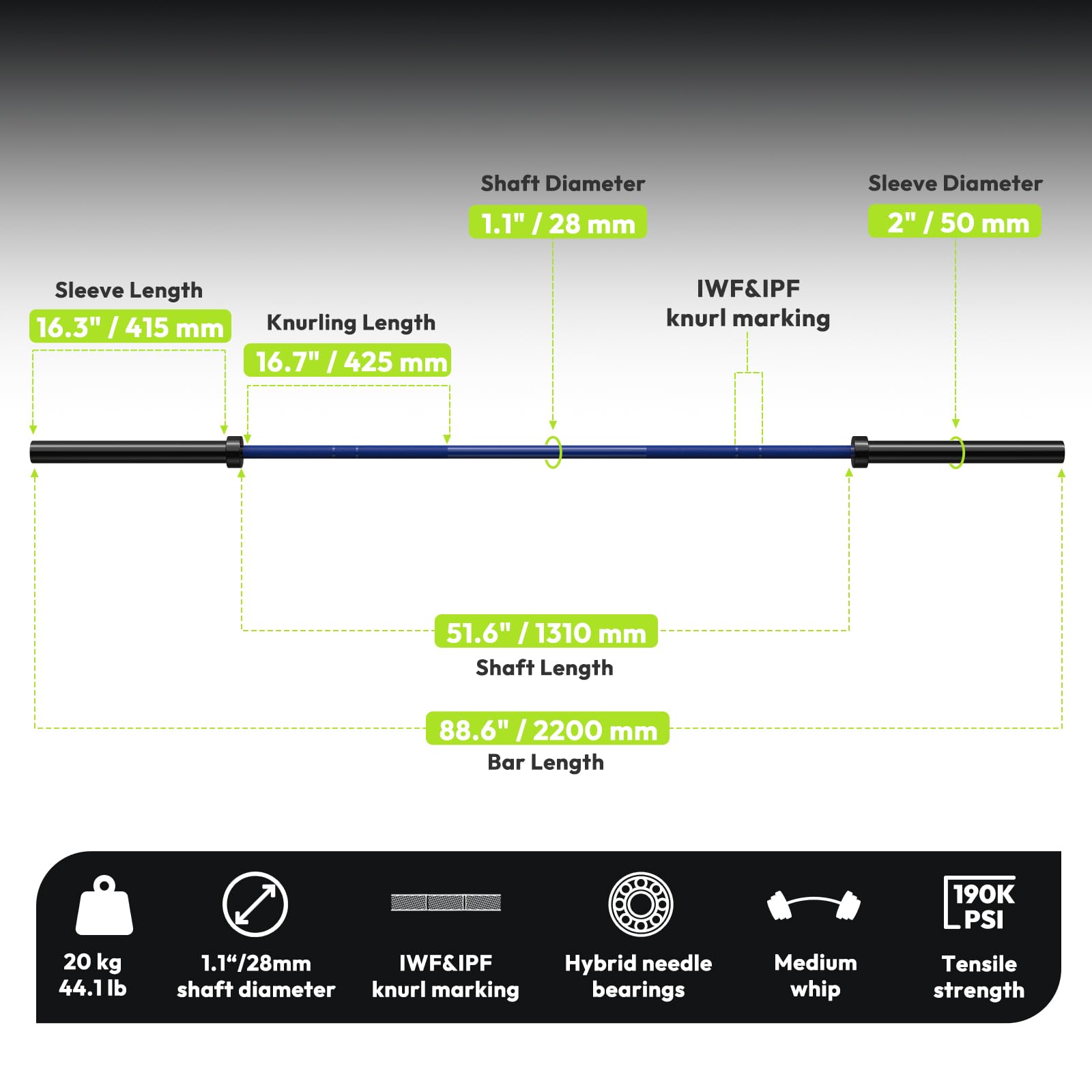 Olympic Barbell 45lb/35lb