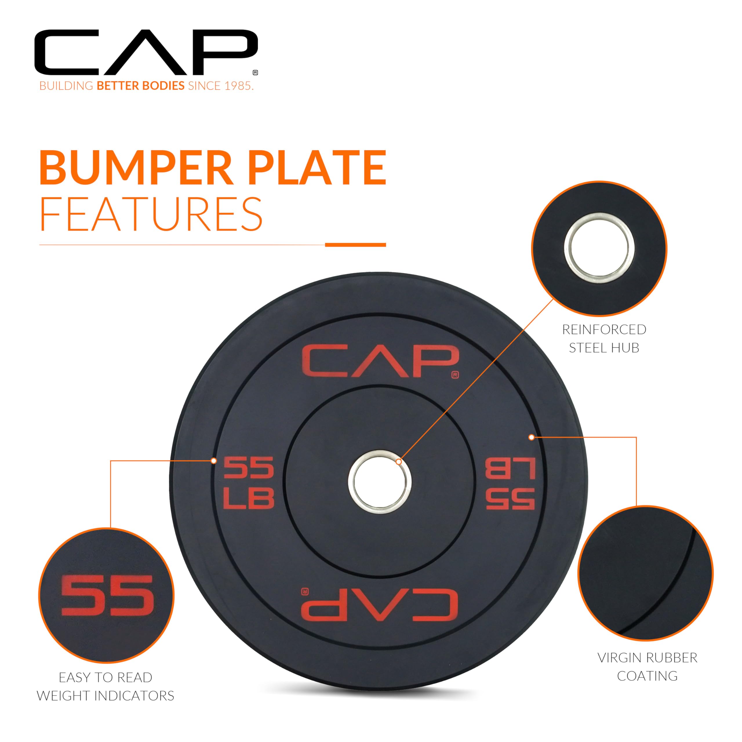 Barbell Rubber Olympic Bumper Plate