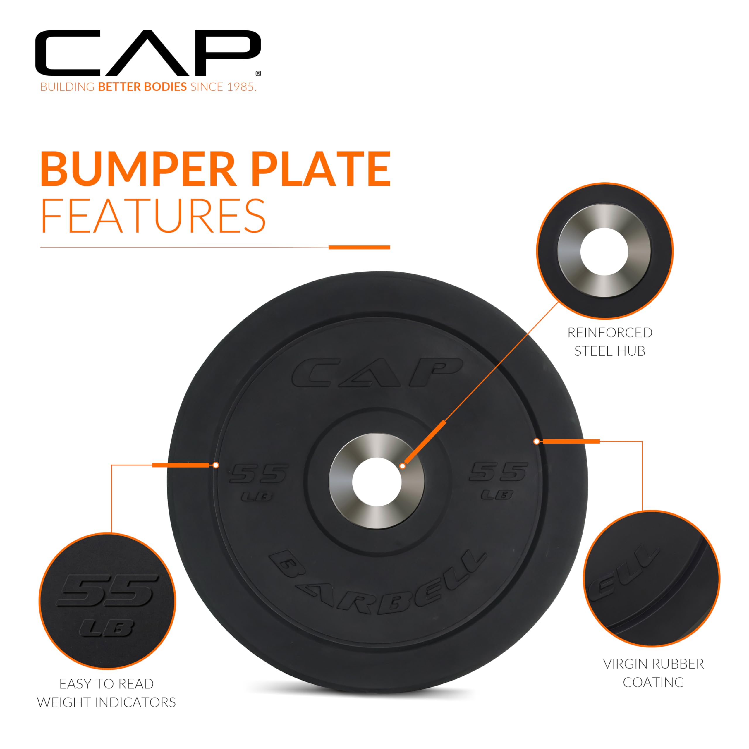 Barbell Rubber Olympic Bumper Plate
