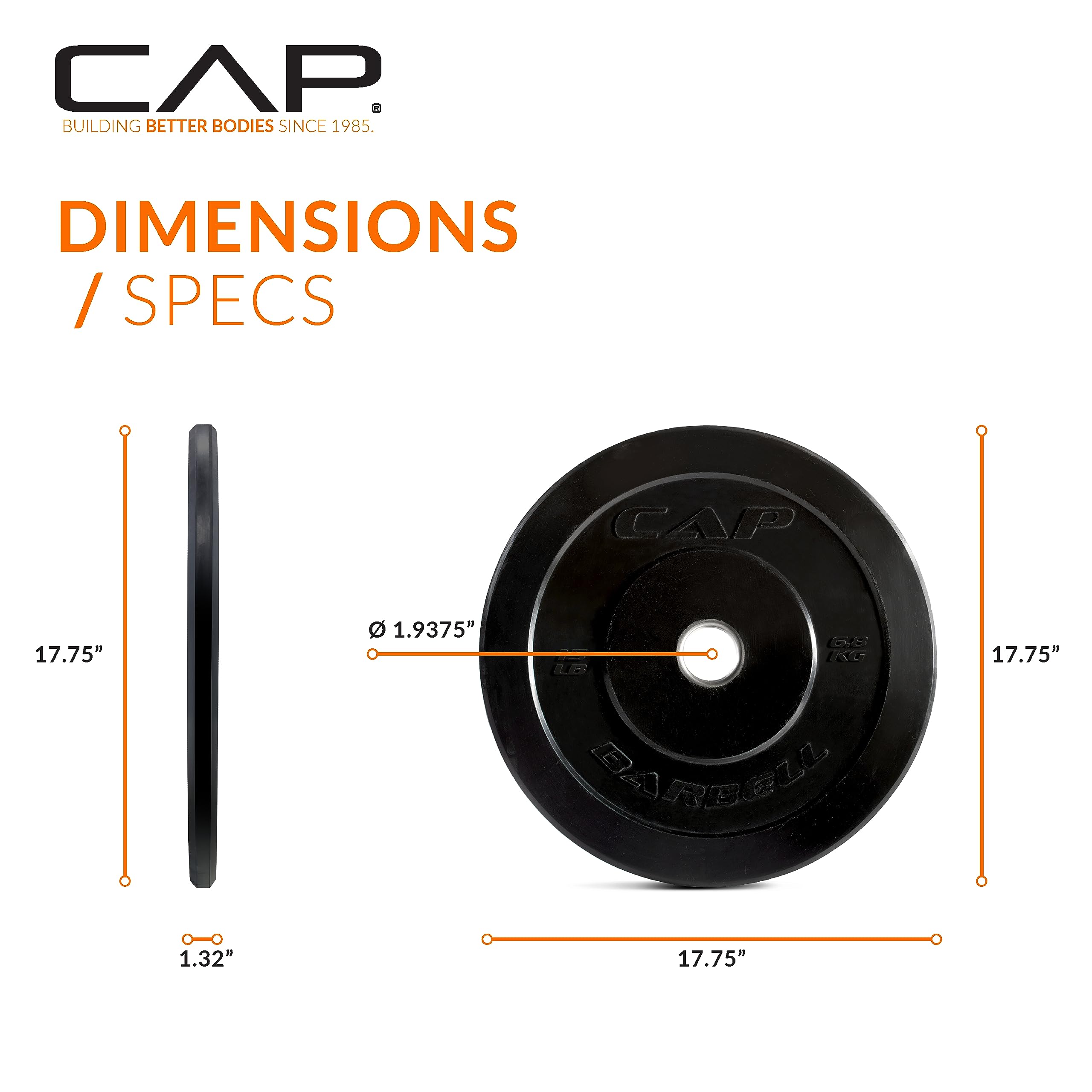 Barbell Rubber Olympic Bumper Plate