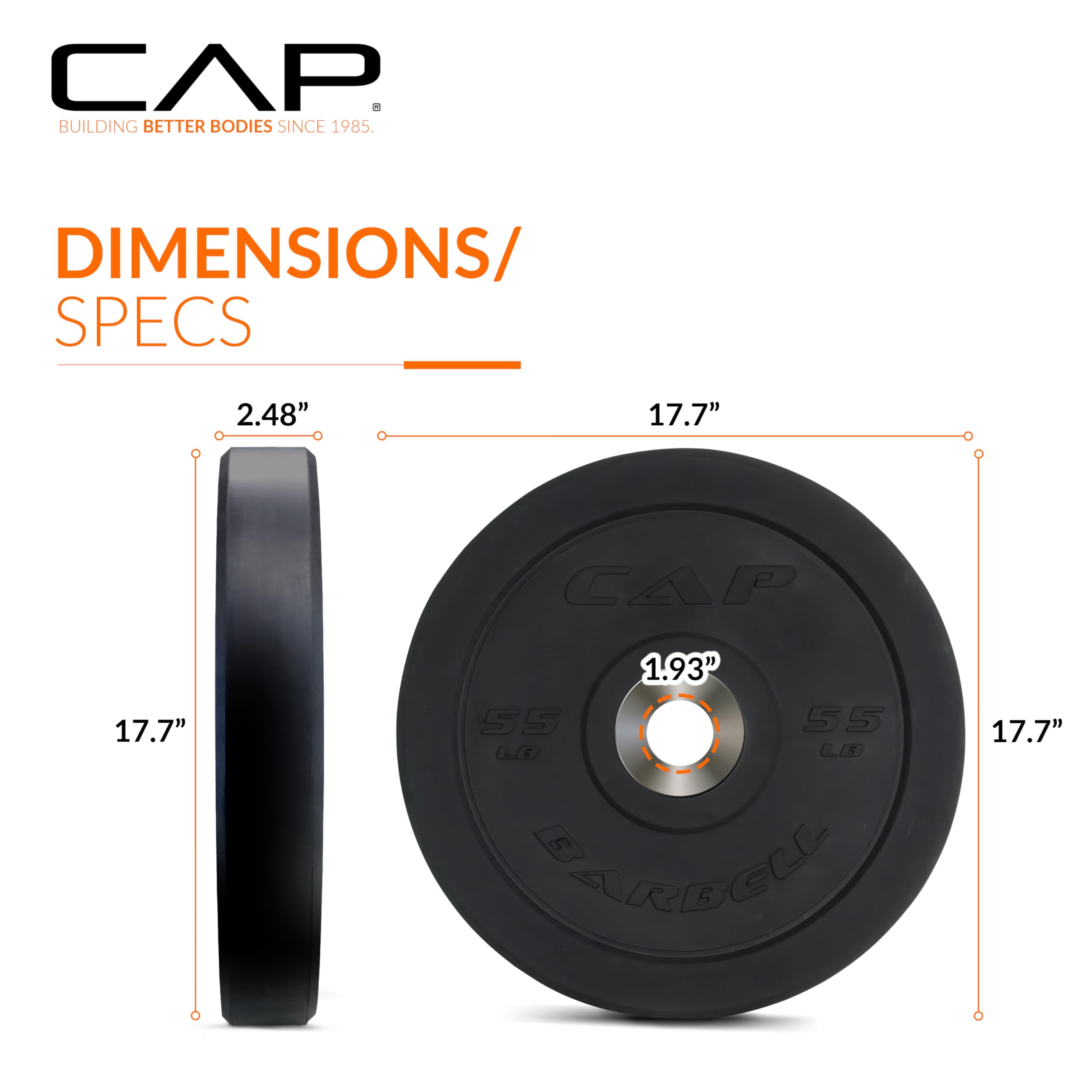 Barbell Rubber Olympic Bumper Plate