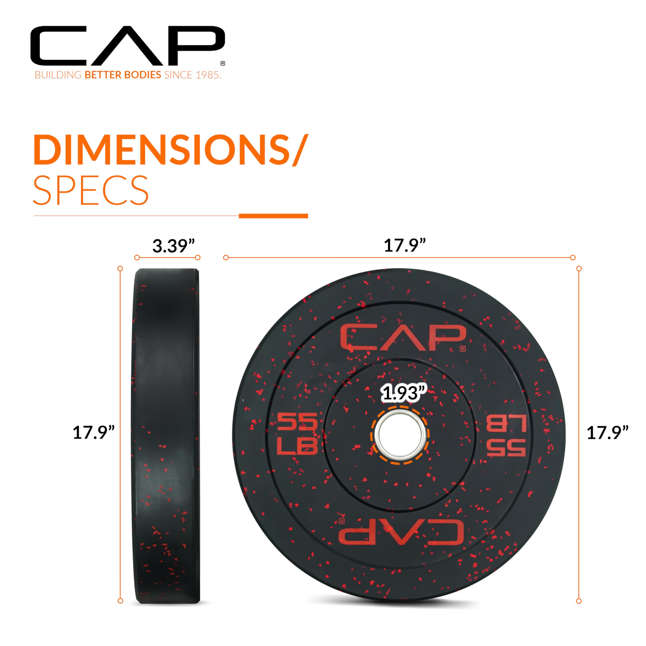 Barbell Rubber Olympic Bumper Plate