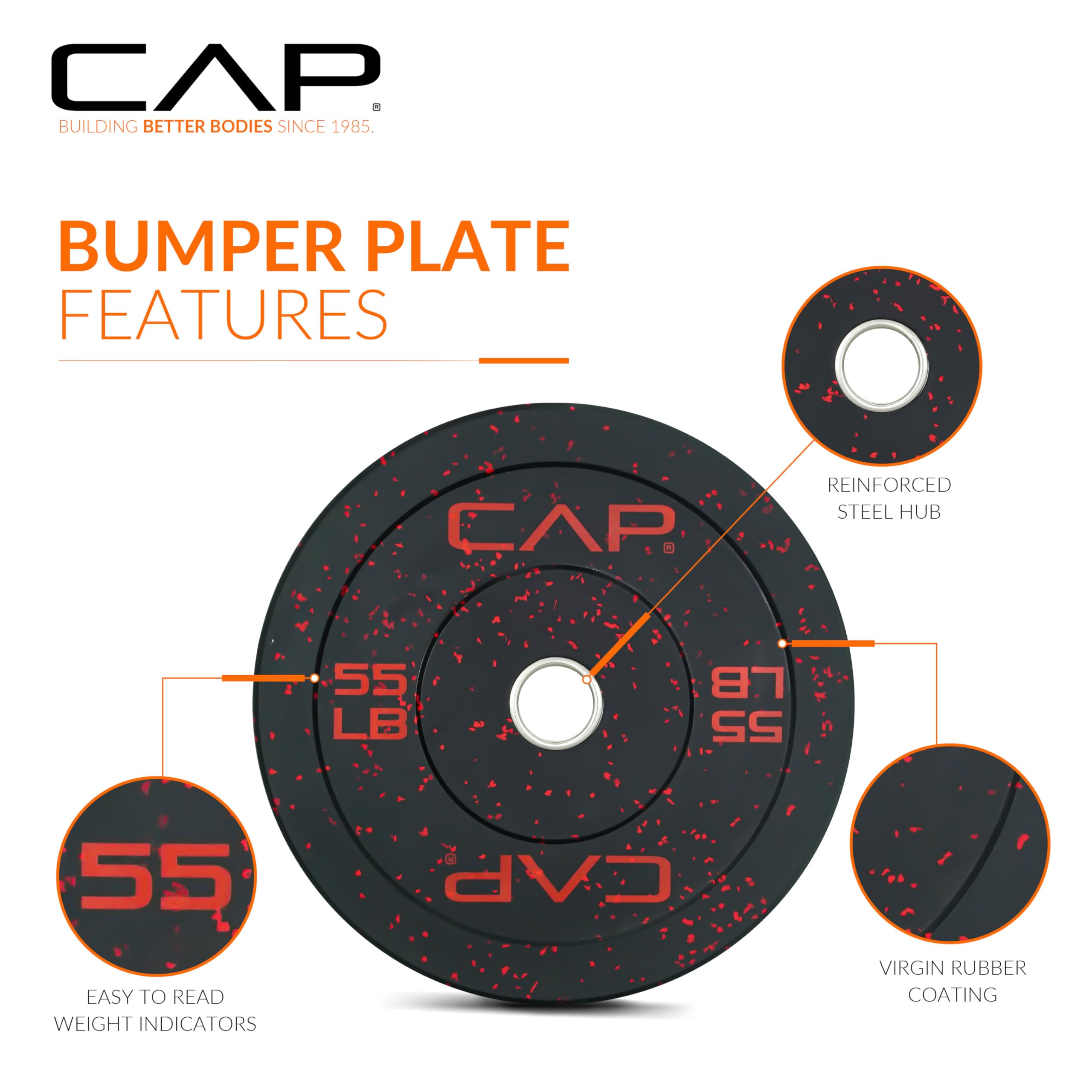 Barbell Rubber Olympic Bumper Plate