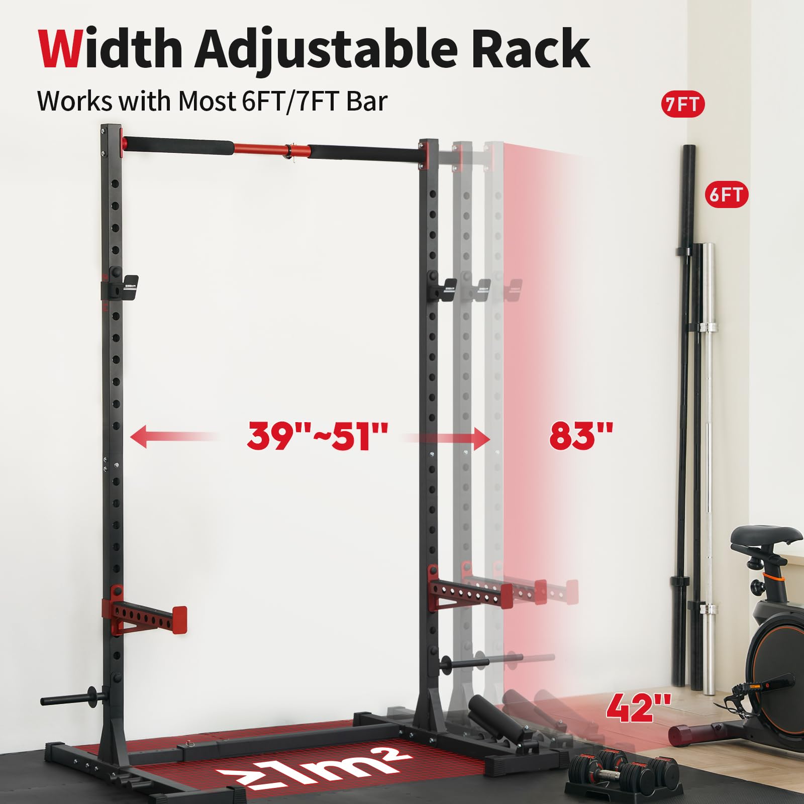 Squat Rack with Pull-Up Bar