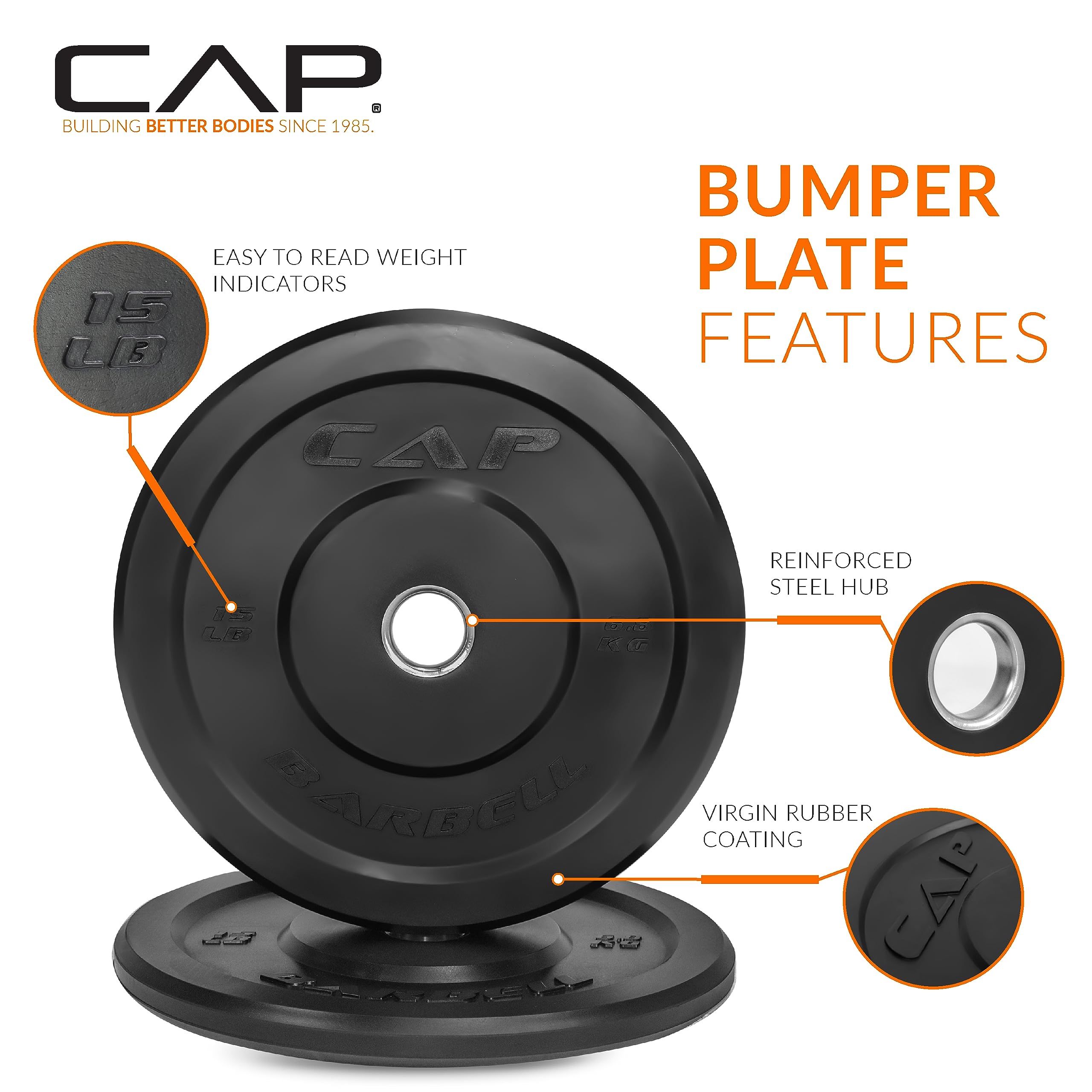 Barbell Rubber Olympic Bumper Plate