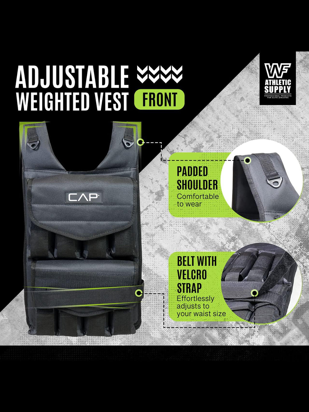 40 LB Adjustable Weighted Vest