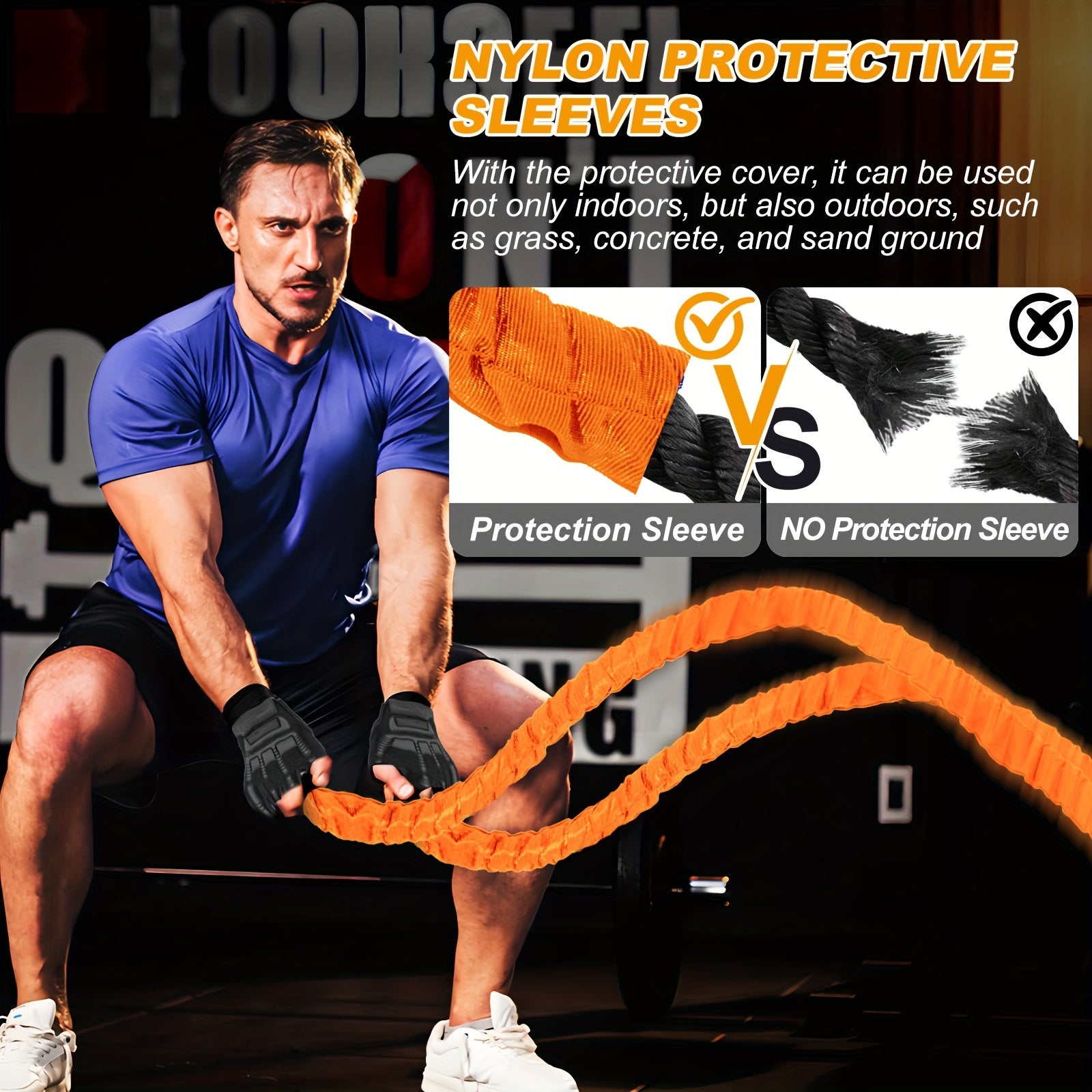 9M Long 32MM Weighted Battle Rope